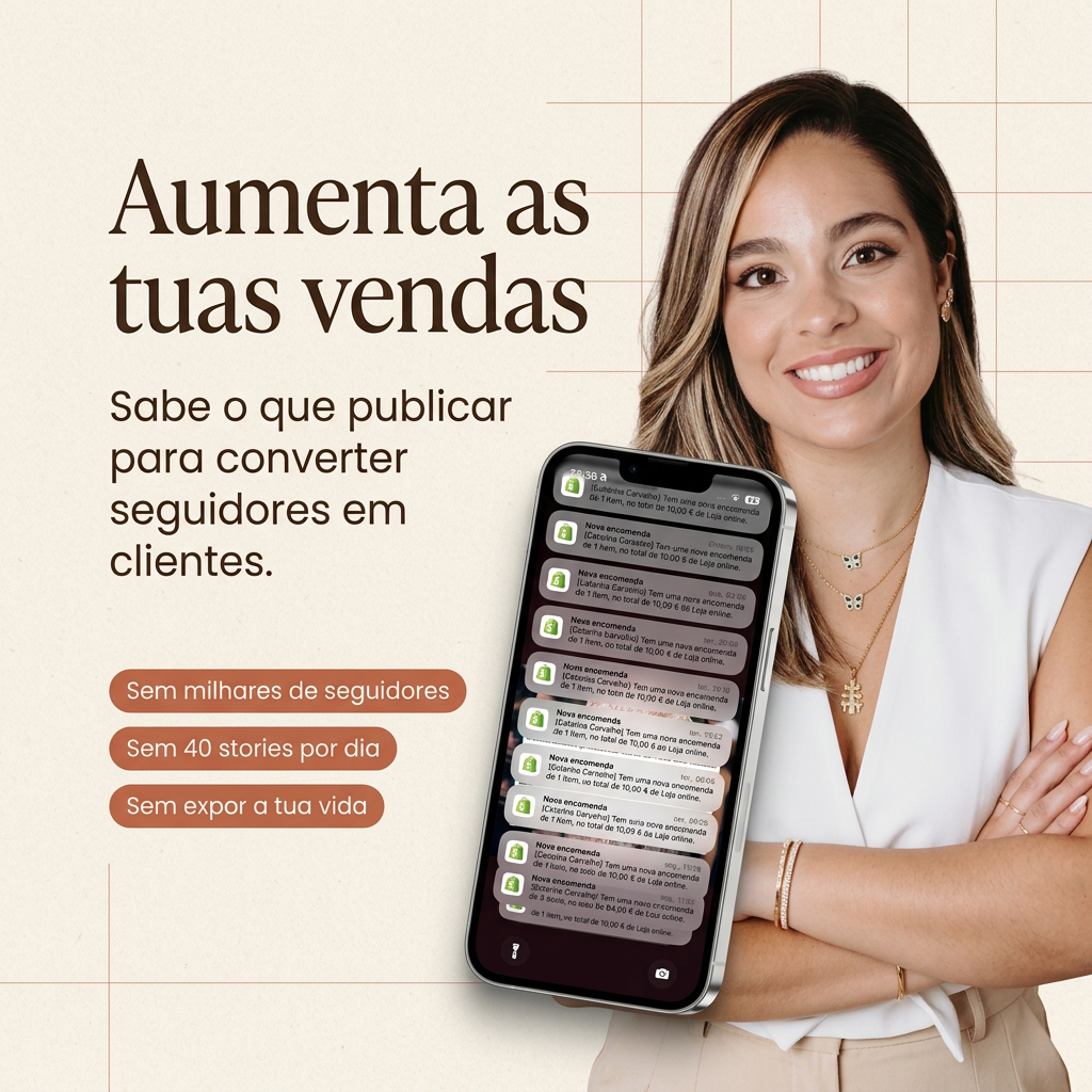 100 Ideias de Stories — aumenta as tuas vendas