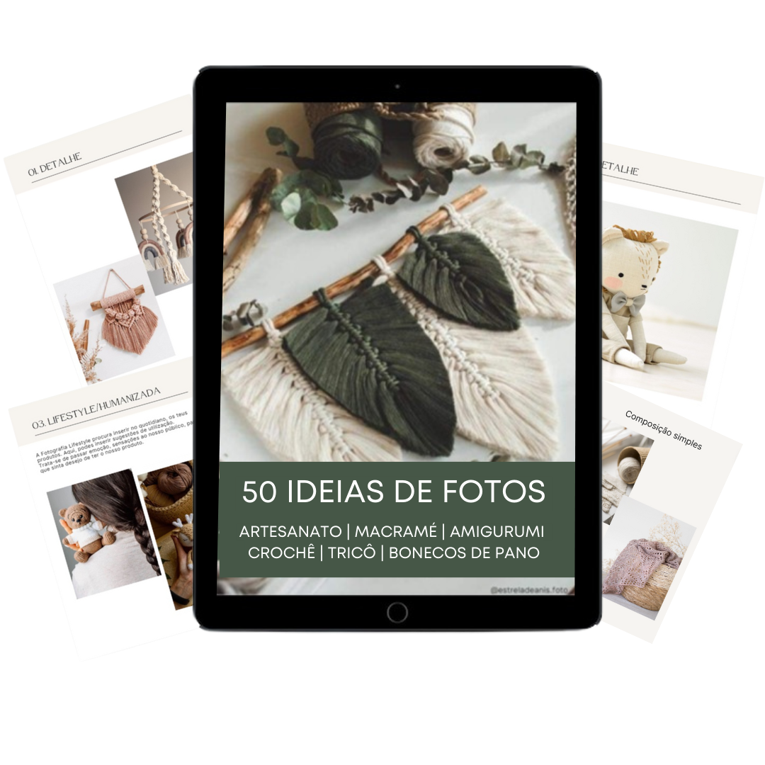 50 ideias de Fotos: Artesanato | Macramé | Amigurumi | Crochê | Tricô | Bonecos de Pano